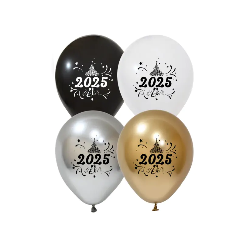 1+0 2025 Printed 12" Pastel Balloon (50 Pcs)